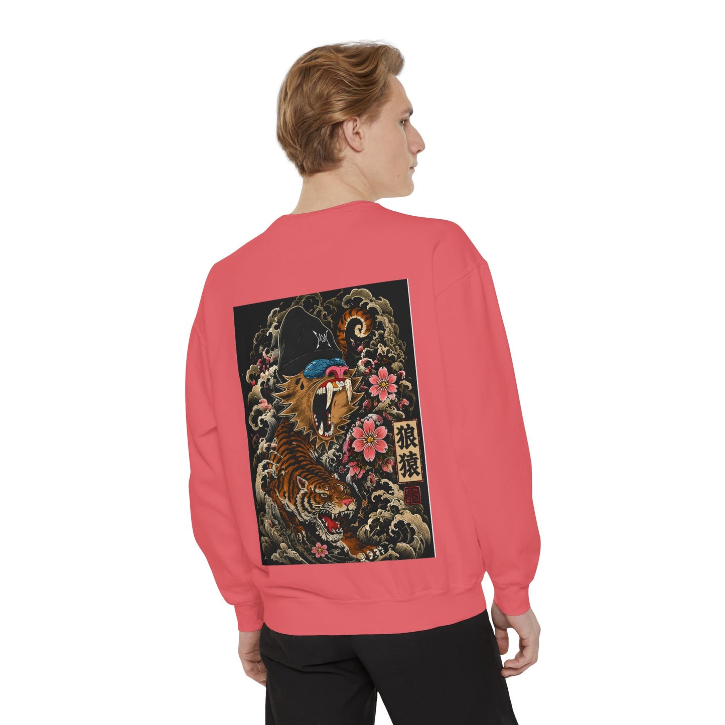 Tiger Wave Sweatshirt — Japanese Tiger Graphic Crewneck