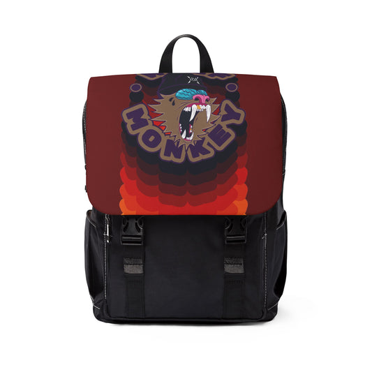 Retro Sunset Backpack — Vintage Gradient Graphic Shoulder Bag