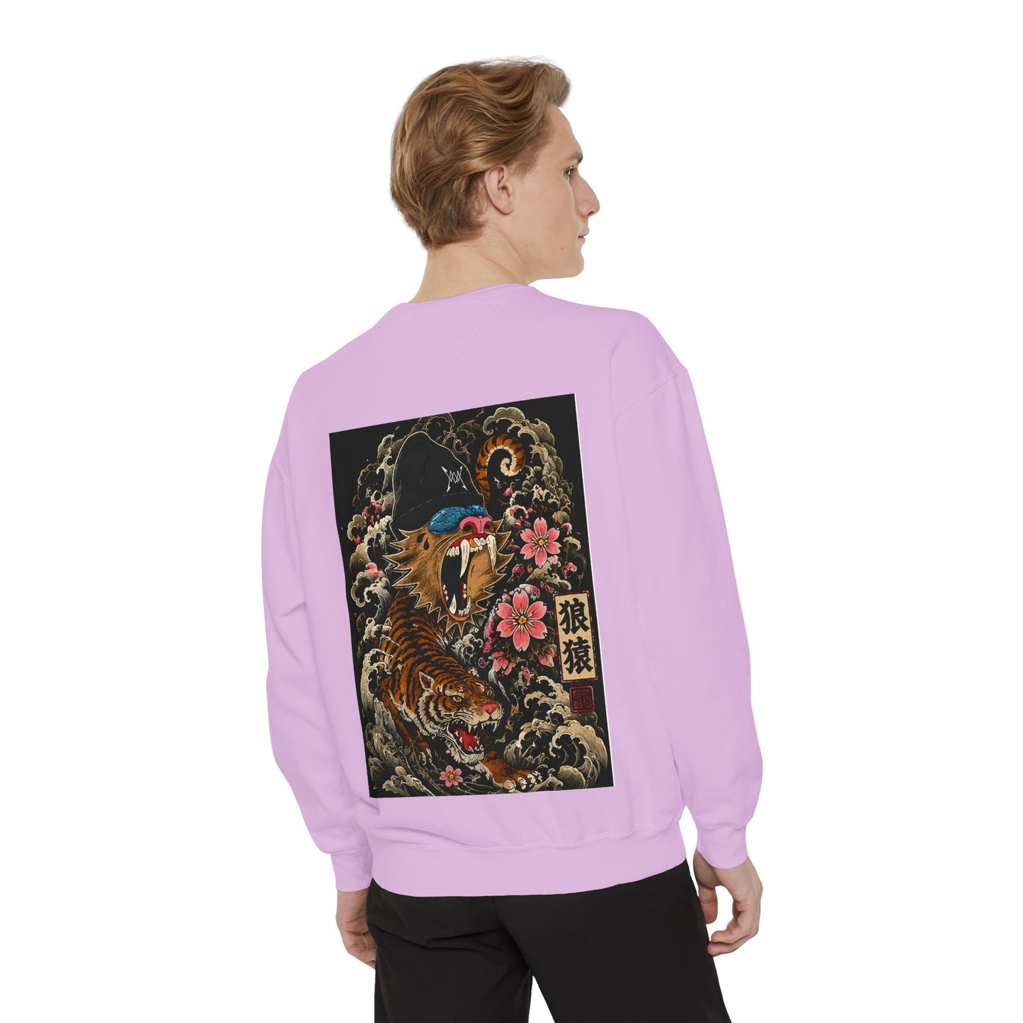 Tiger Wave Sweatshirt — Japanese Tiger Graphic Crewneck