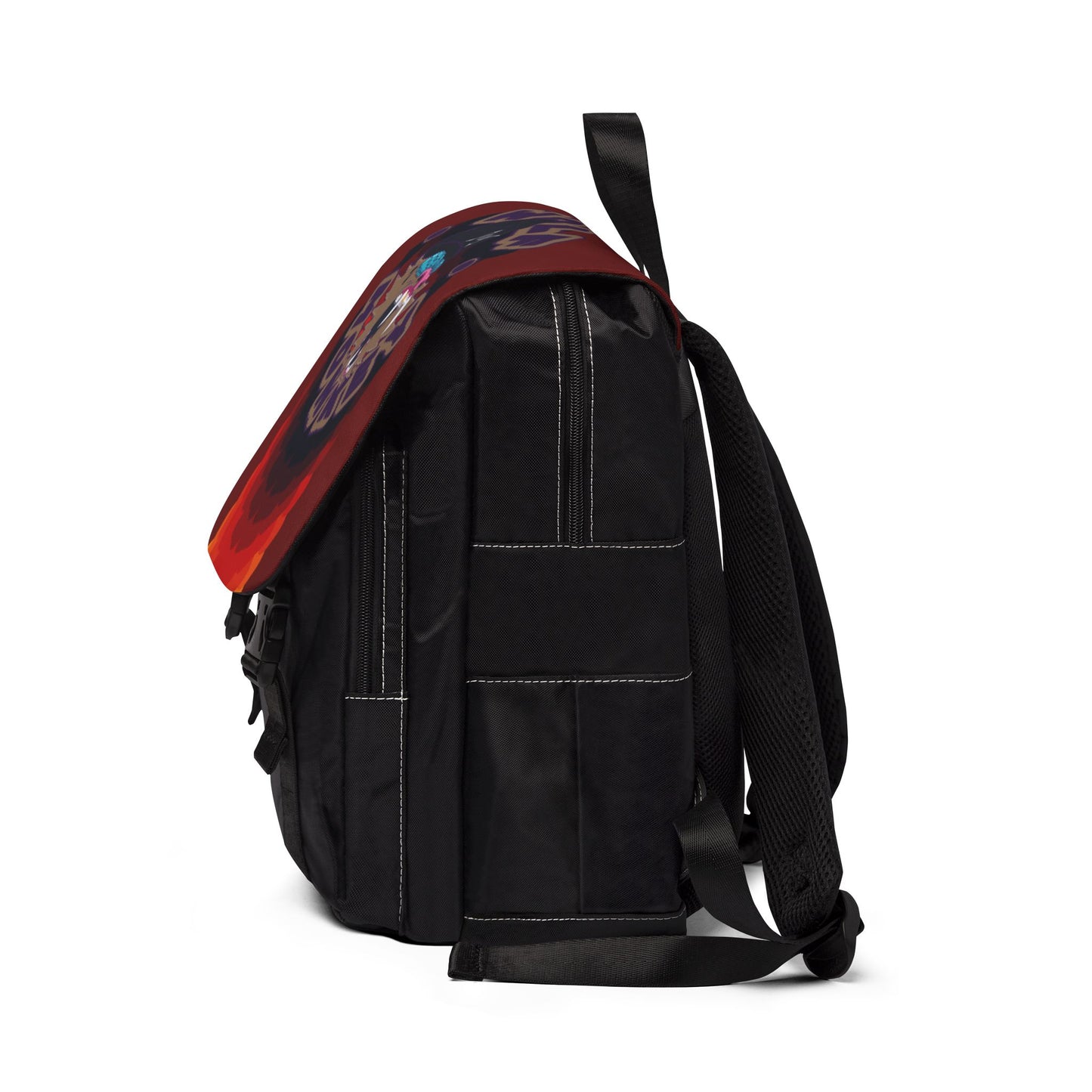 Retro Sunset Backpack — Vintage Gradient Graphic Shoulder Bag