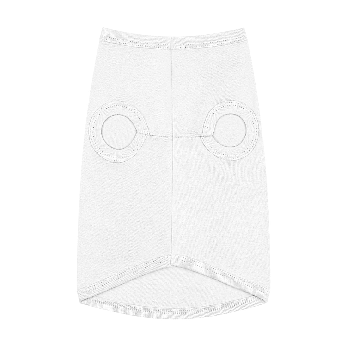 Pet Tank Top — Japanese Wolf Mask Design with Red Moon & Cherry Blossoms