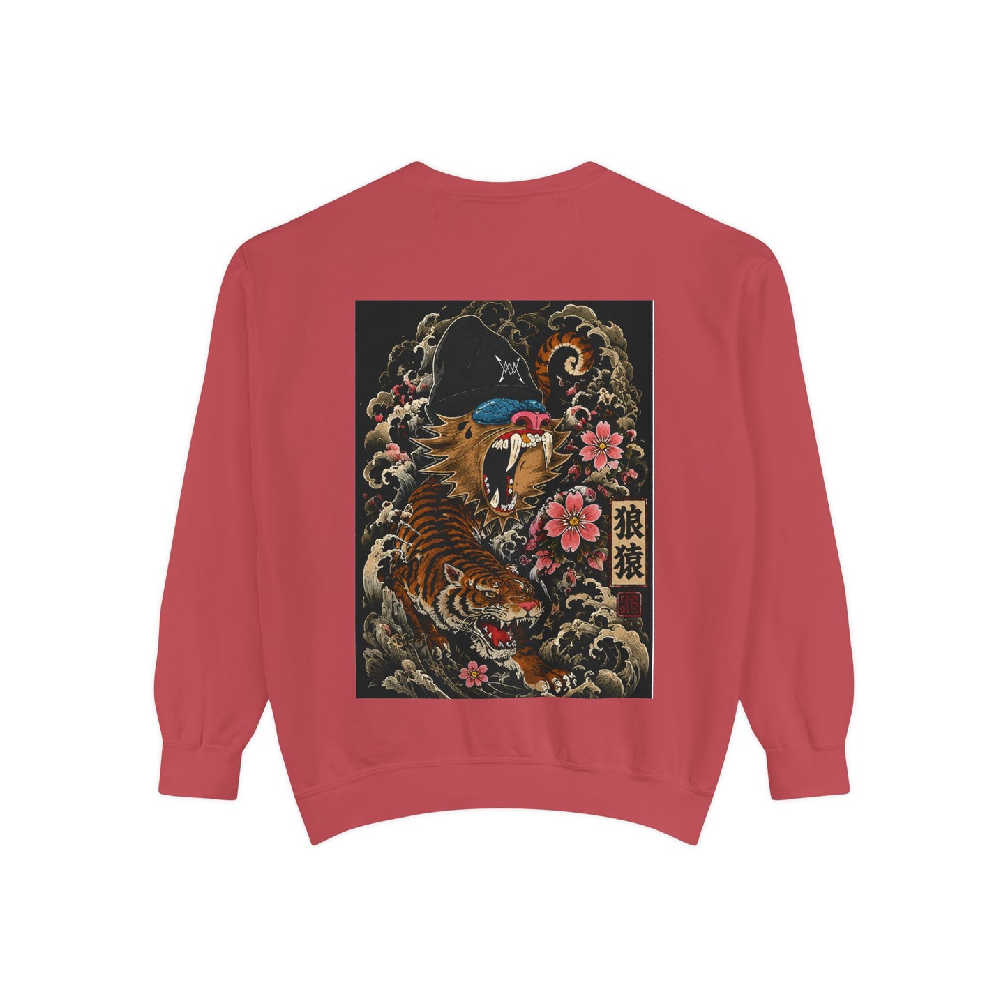 Tiger Wave Sweatshirt — Japanese Tiger Graphic Crewneck