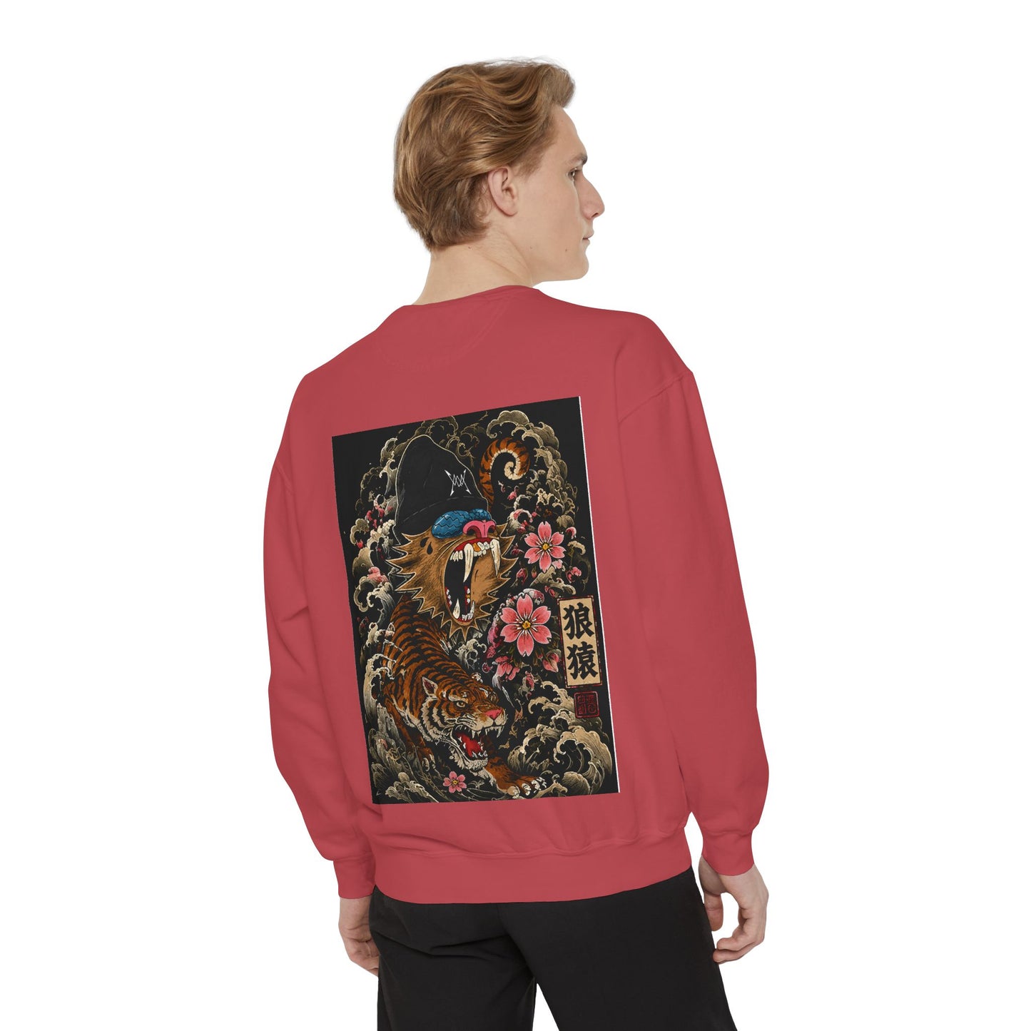 Tiger Wave Sweatshirt — Japanese Tiger Graphic Crewneck