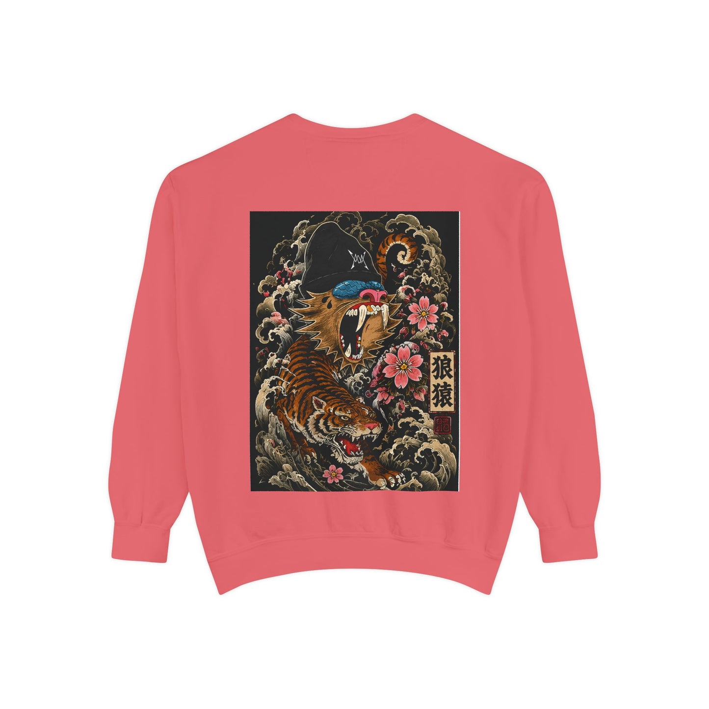 Tiger Wave Sweatshirt — Japanese Tiger Graphic Crewneck