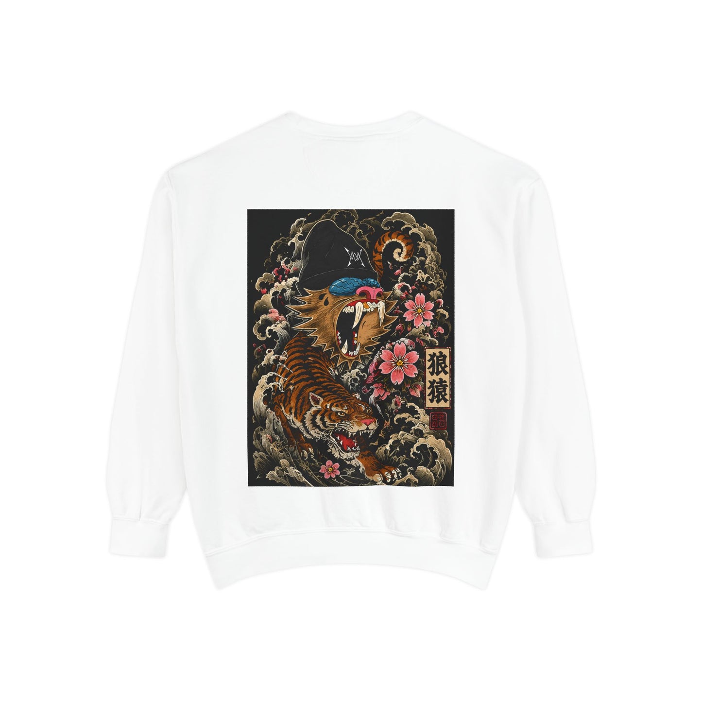 Tiger Wave Sweatshirt — Japanese Tiger Graphic Crewneck